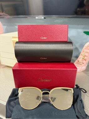 Authentic Cartier Gold Cat-Eye Glasses – Brand New w/ Box & Case